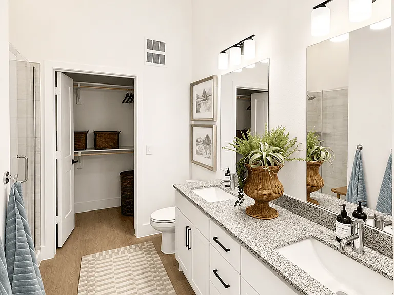 Double Vanity Bathroom