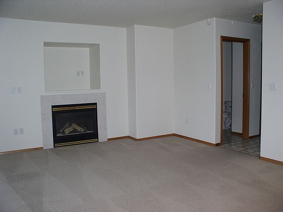 Living room with gas fireplace