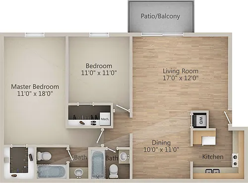 Floor plan Jupiter