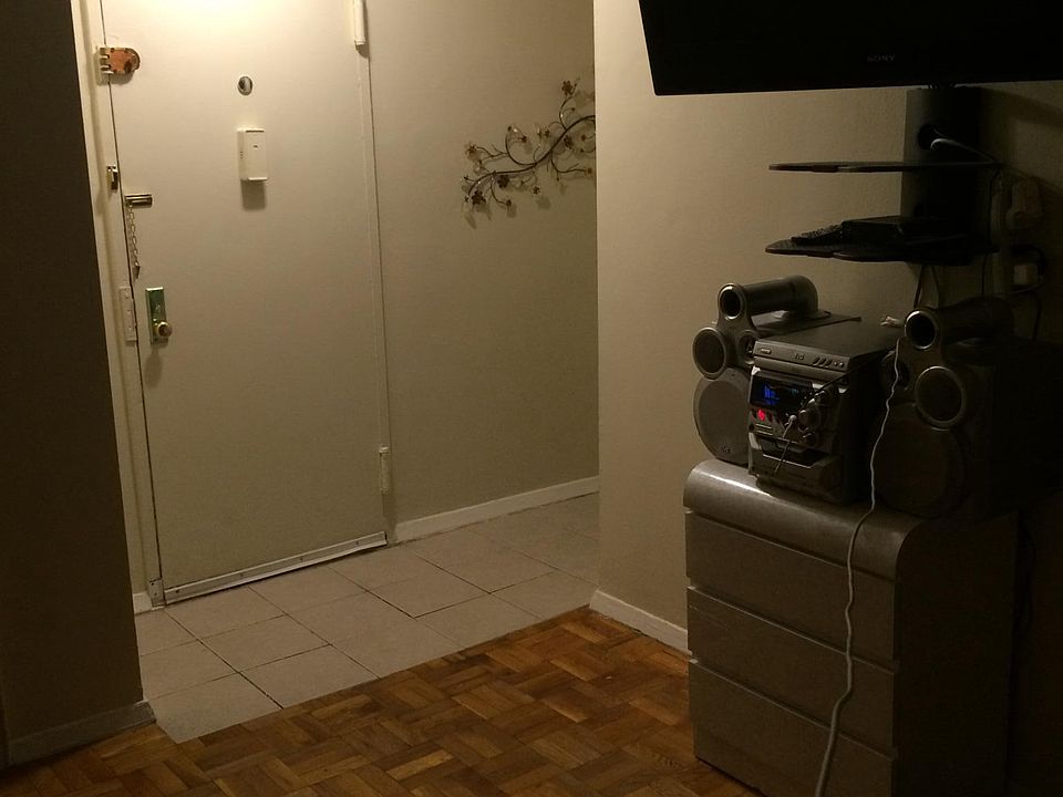 Studio room leading to exit