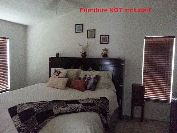 Furniture NOT included