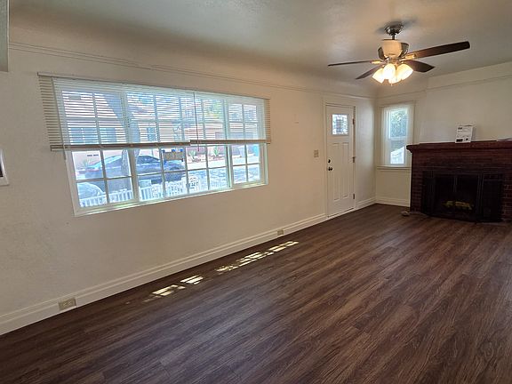 Living room with fireplace