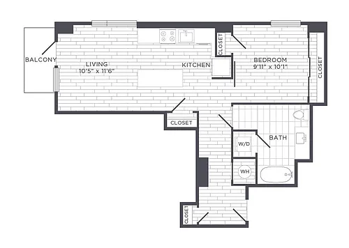 Floor plan One Bedroom