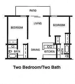 Floor plan Two Bedroom E