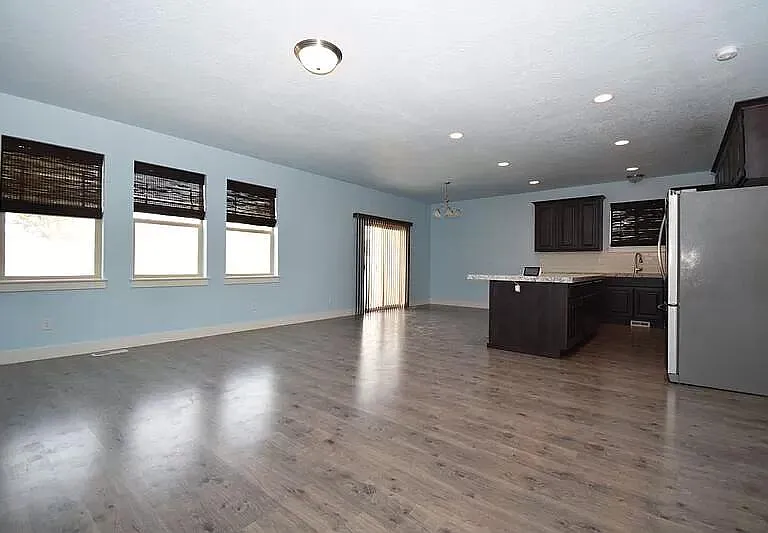 Kitchen, Dining, and Front Room