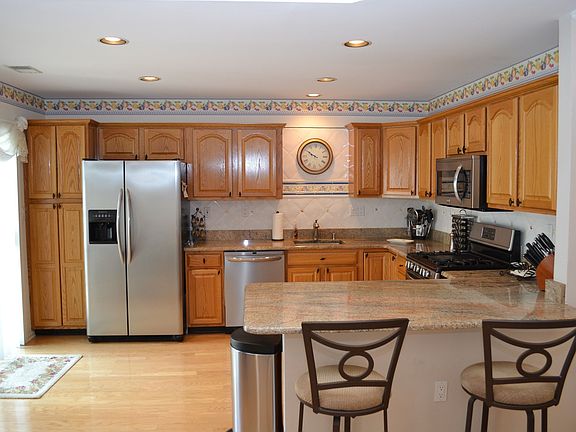 Kitchen with granite counter