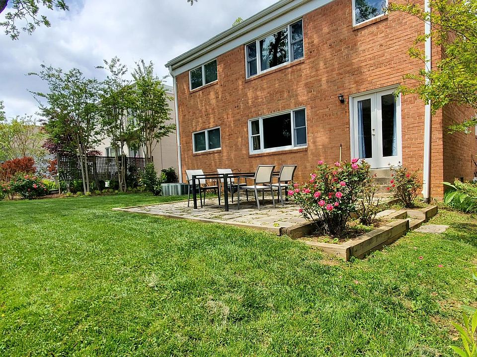 Landscaped backyard with patio