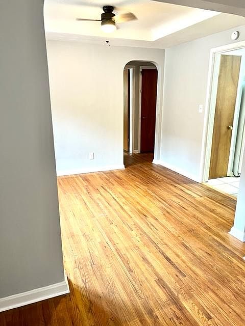 Living room into dining room