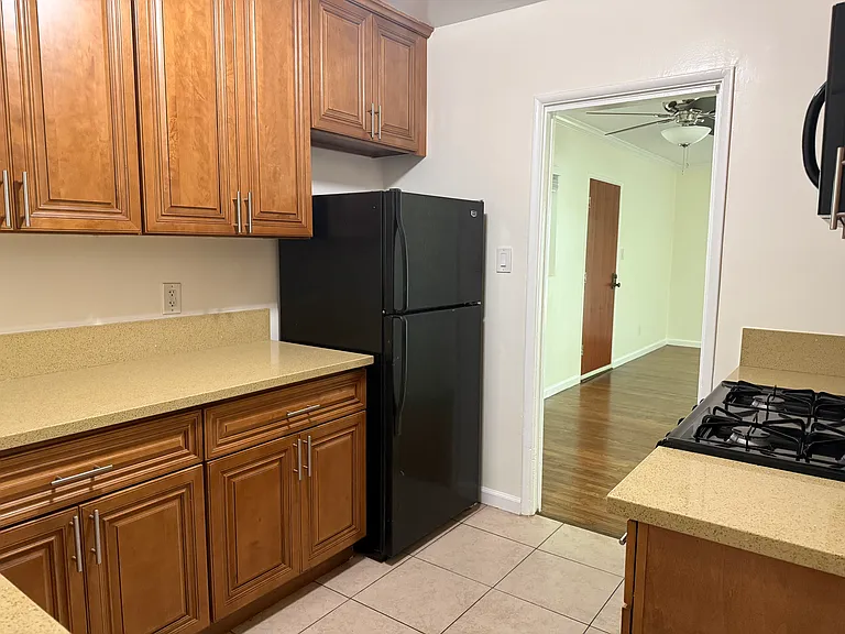 Kitchen facing dining area and living room
