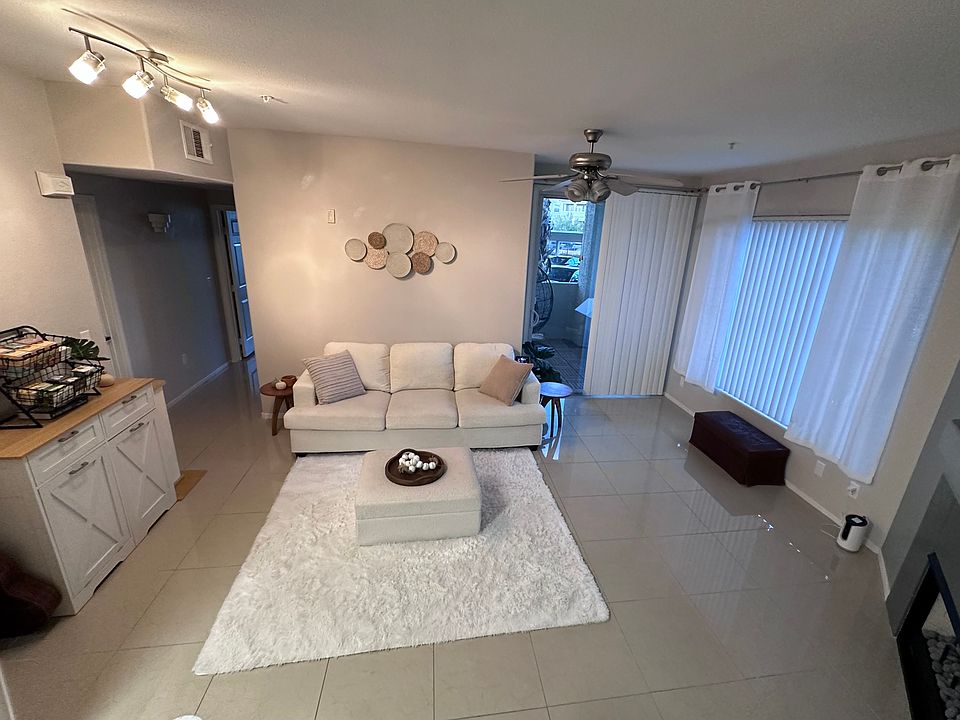 Living room with access to porch.