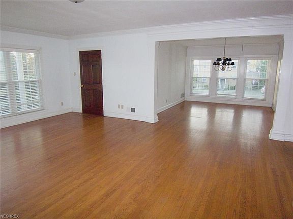 View from the living room into the dining room
