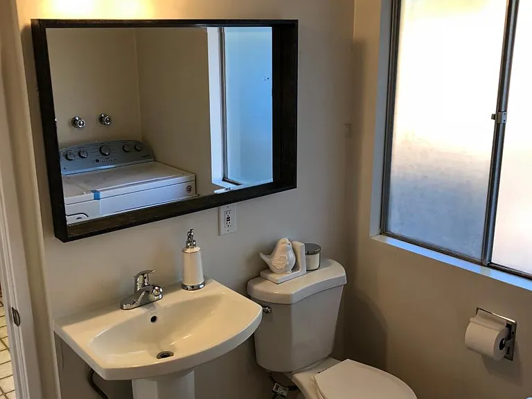 Updated bathroom with shower + new washer/dryer