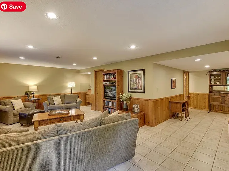 Walk-out finished basement with bonus room for office or privacy