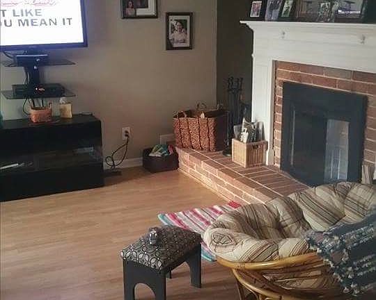 Step down family room