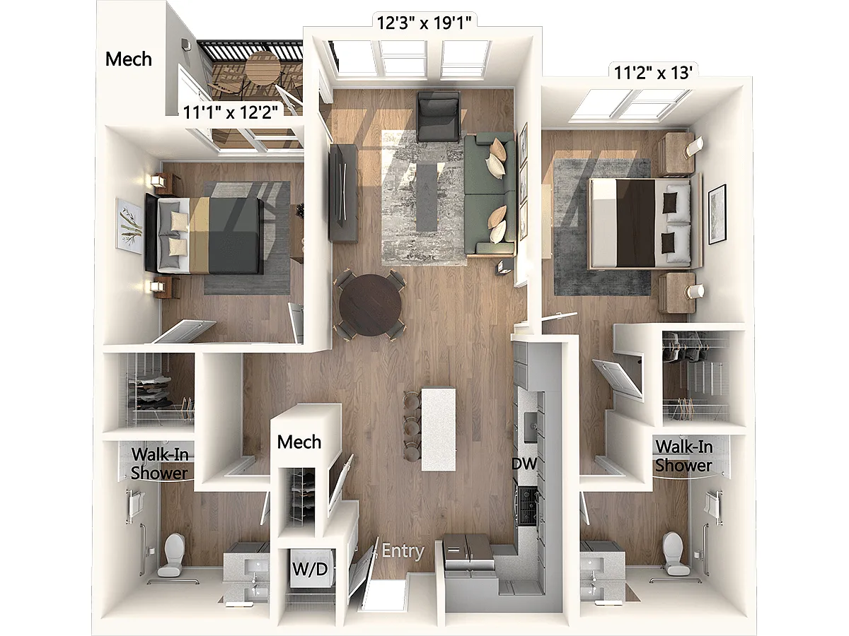 Floor plan BM08-1107sf-1210
