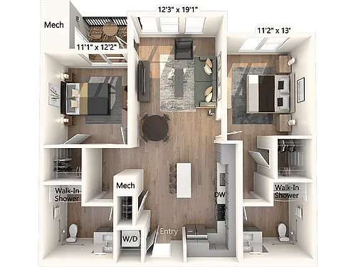 Floor plan BM08-1107sf-1210
