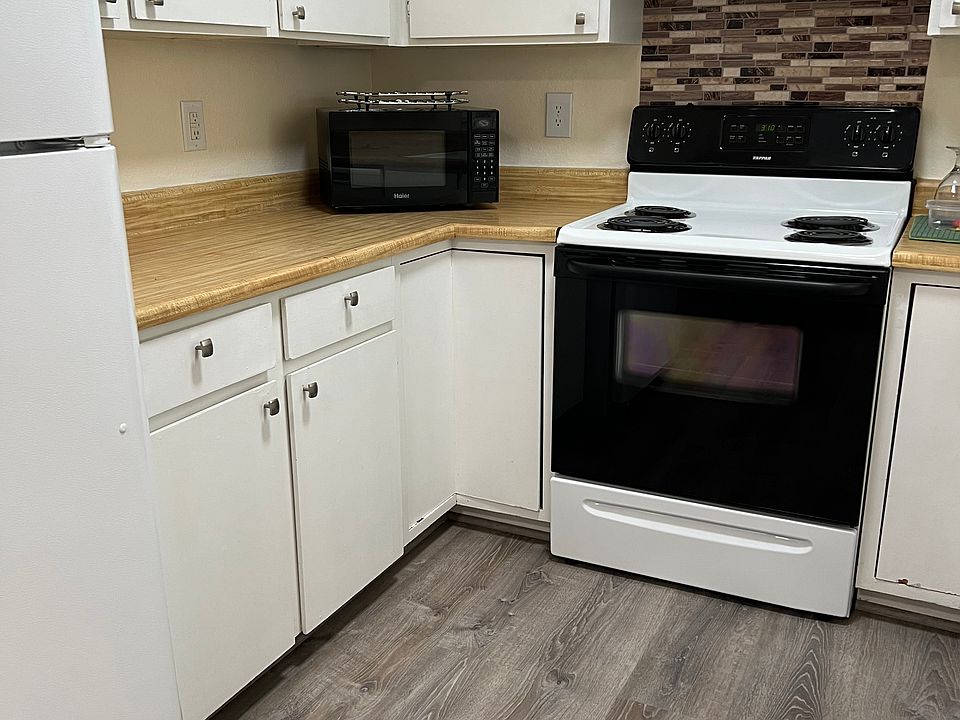 Kitchen with new luxury vinyl flooring