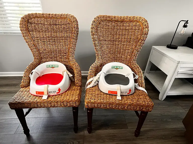 There are two child booster seats for use during your stay (stored in the kitchen pantry).