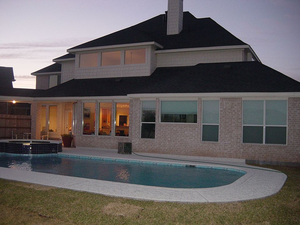 back yard and pool