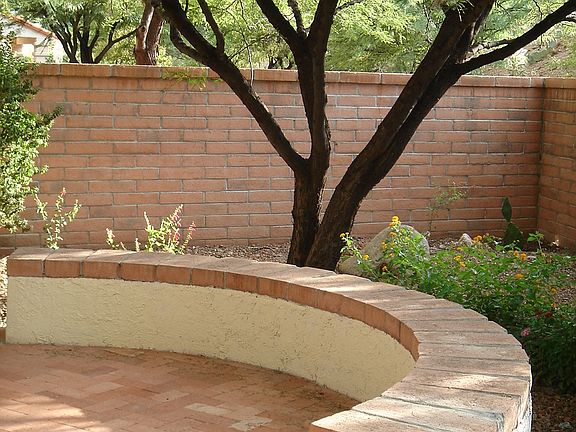 barbeque & seating back yard
