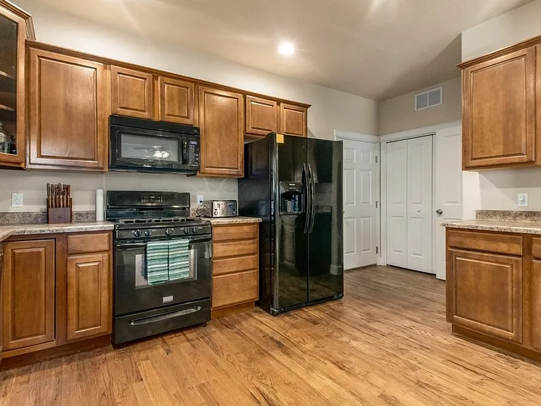 Garage enters off of kitchen