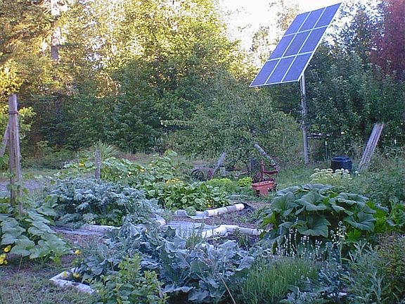 Garden site and solar array