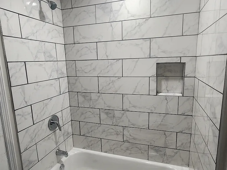 Newly renovated bath.