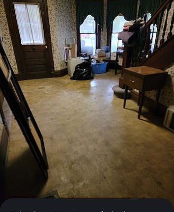This is the foyer at the fro