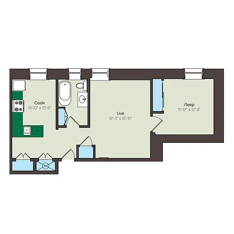 Floor plan para1ba