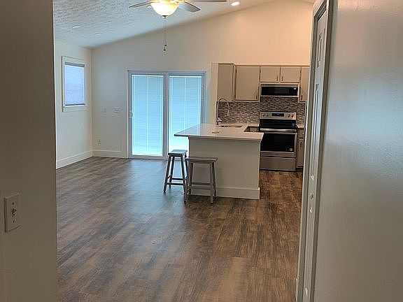 View as you walk in the front door... open concept area.