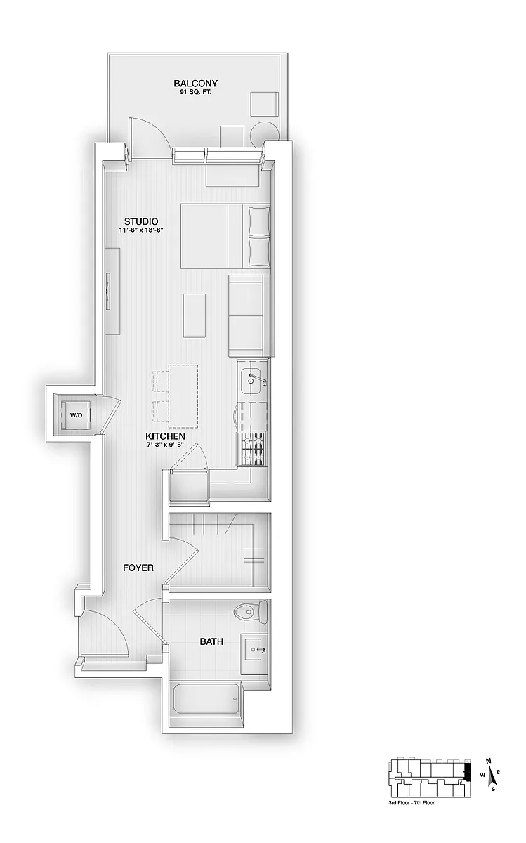 Floor plan 308 Income Restricted