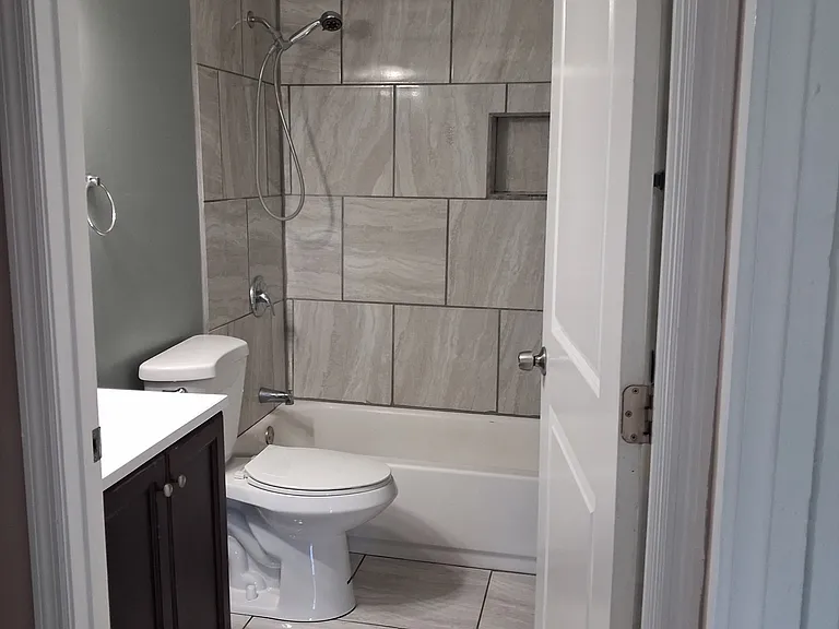 newly redone bathroom