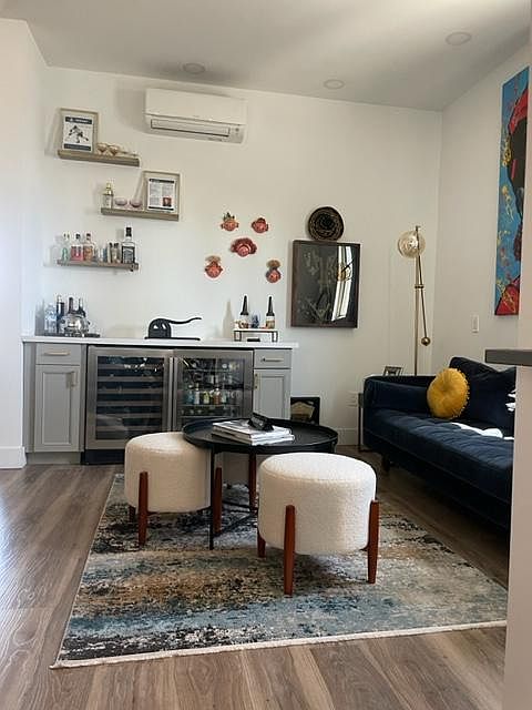 With bonus room/bar area