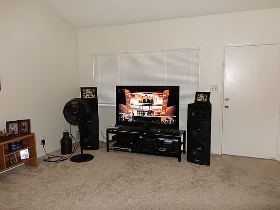 Living room and front door