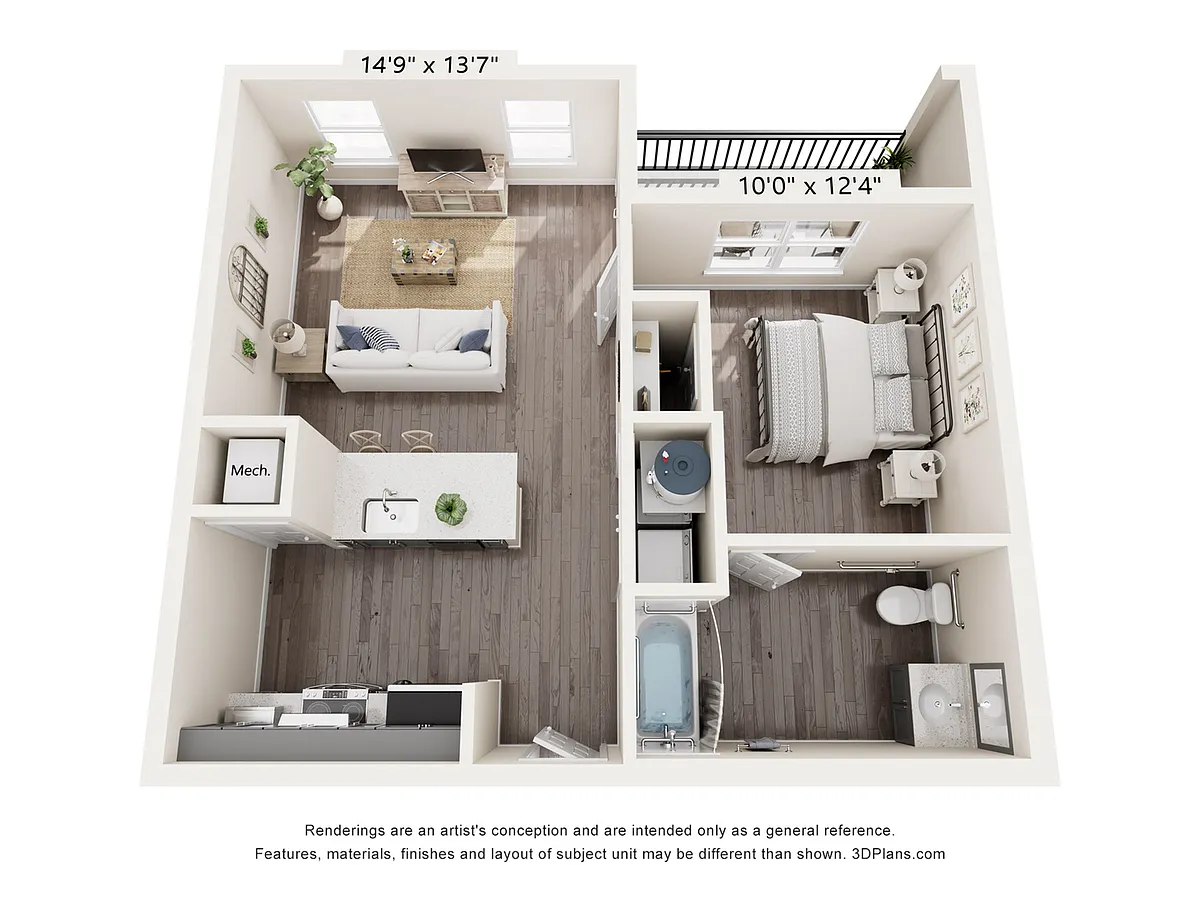 Floor plan Rosewood (Heated Garage)