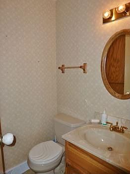 Half bath is conveniently located near the family room and kitchen!