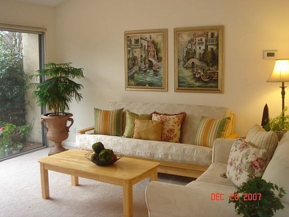 Living room with fire place