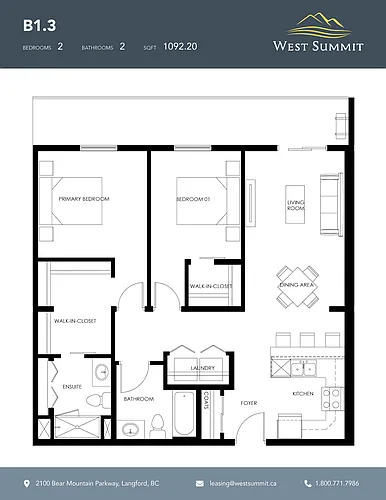Floor plan Sonora Island
