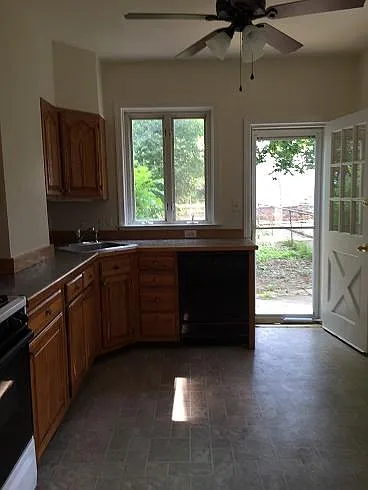 kitchen to backyard