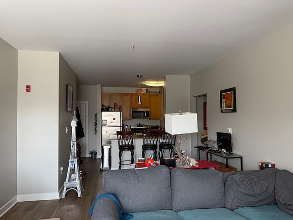 View of the kitchen from the living room