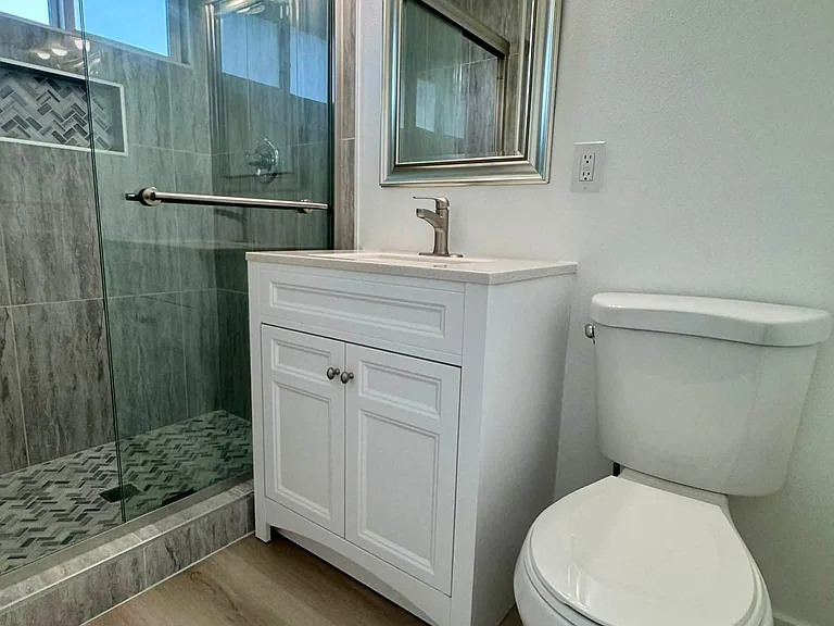 Bathroom inside bedroom