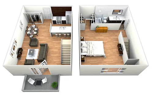 Floor plan Clydesdale - 1 Bedroom 1 Bath