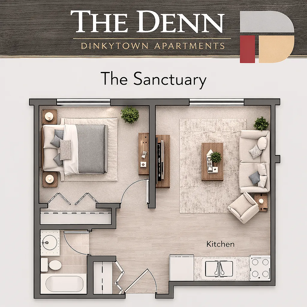 Floor plan The Sanctuary or The Burrow