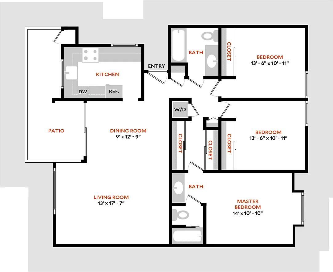 Floor plan Plan 3AR