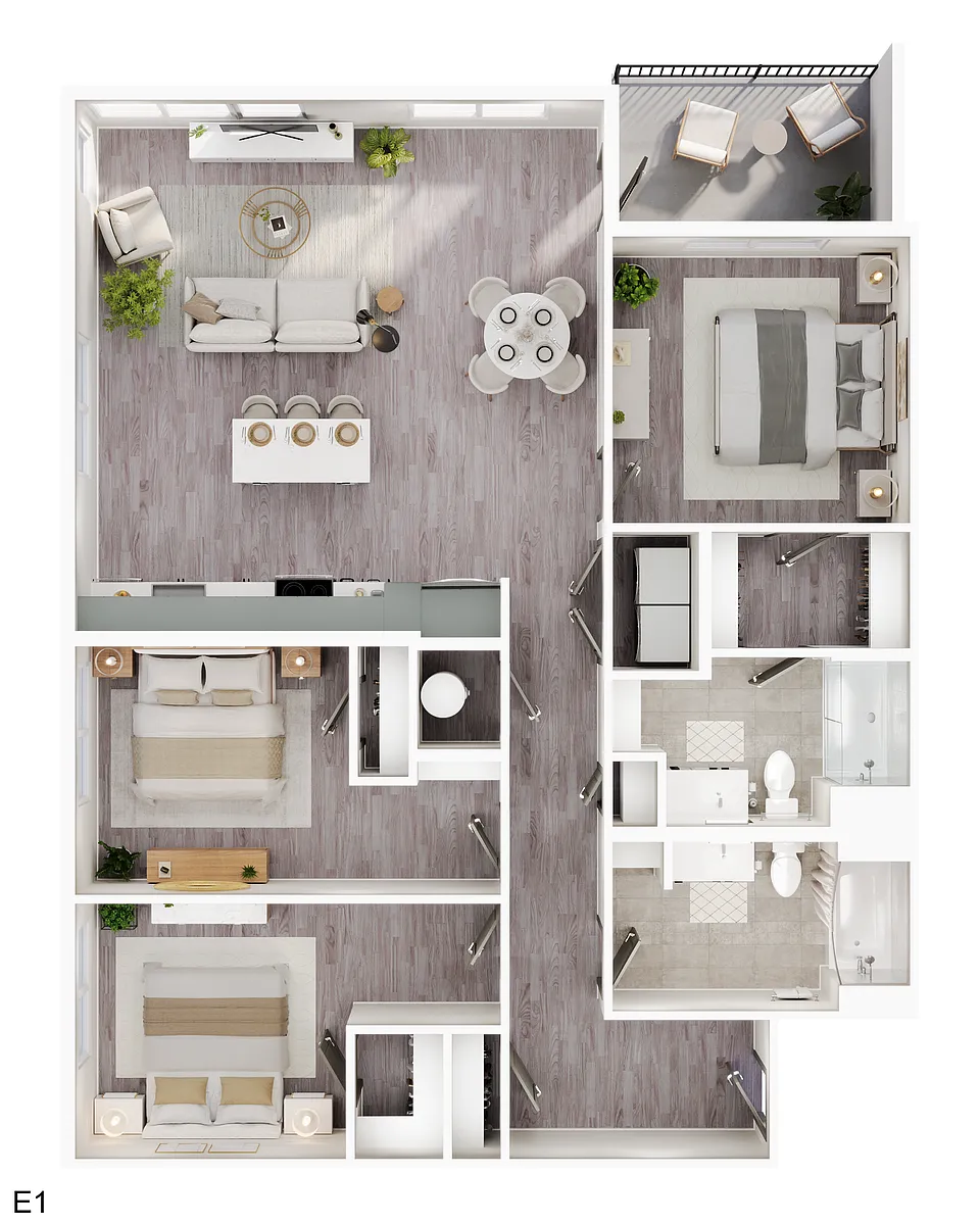 Floor plan 3 Bedroom