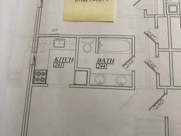 Overview of apartment layout