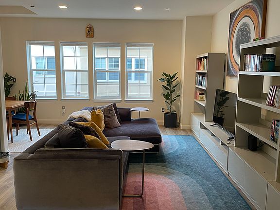 Living room with wall
Of windows for lots of light