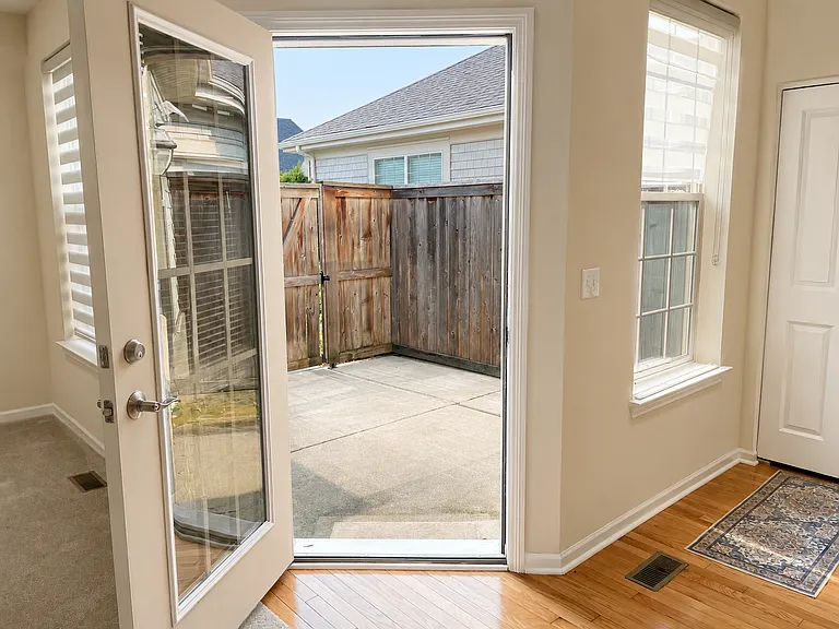 View of the patio from the family room