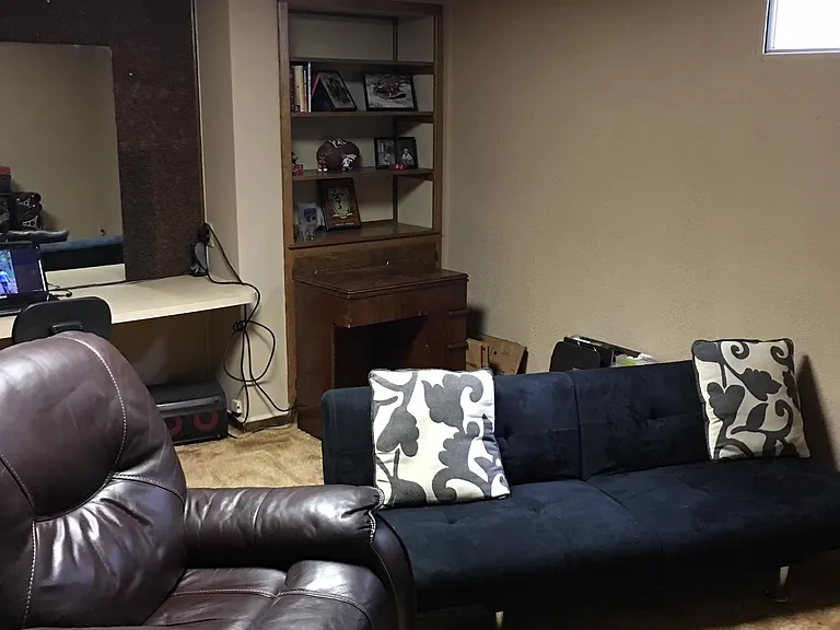 Previous tenant's basement office