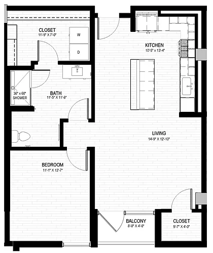 Floor plan A61